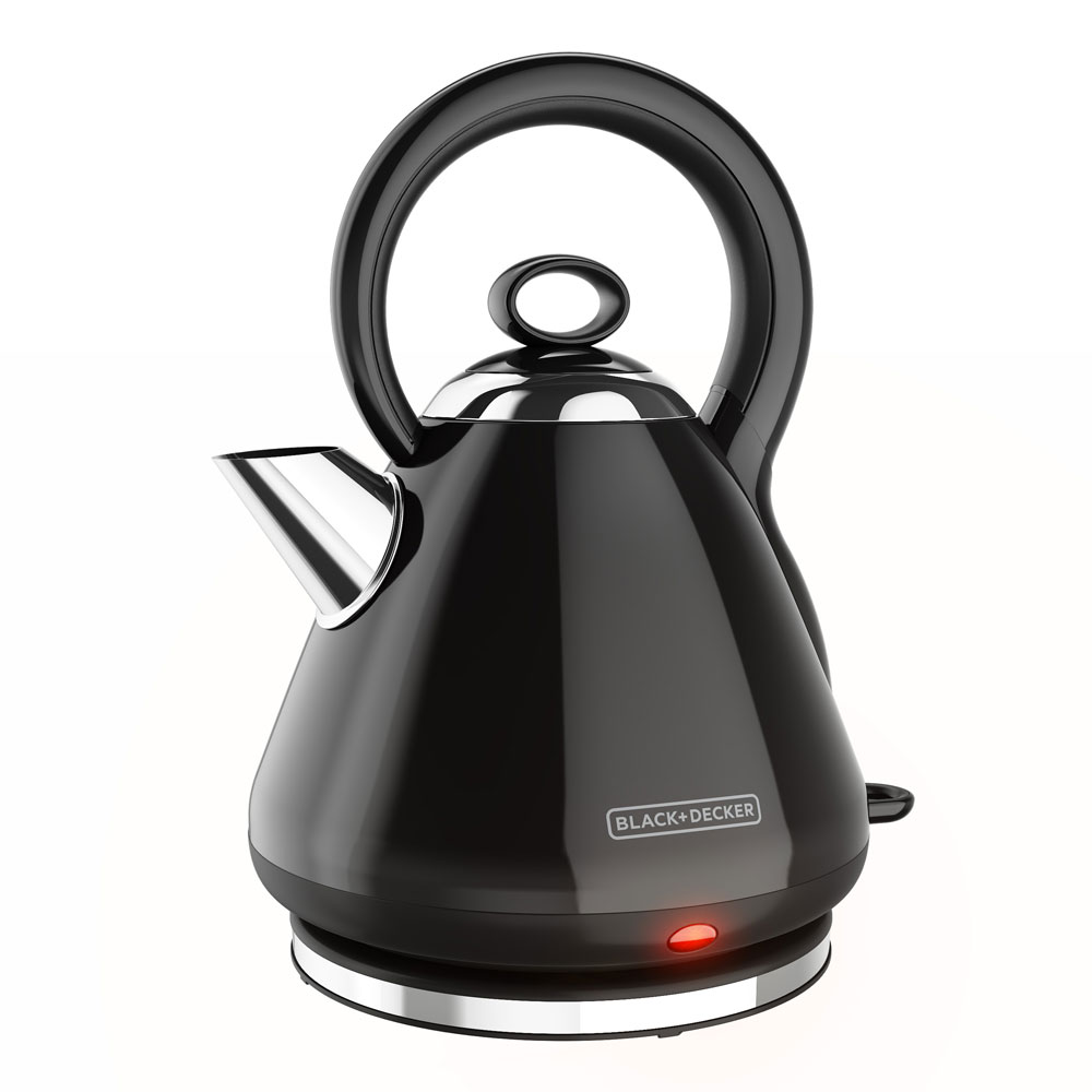 1.7L Stainless Steel Electric Cordless Kettle KE2900B BLACK